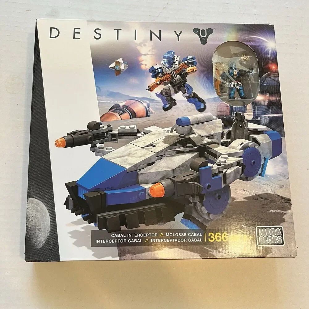 Destiny Mega Bloks Cabal Interceptor Set Guardian Figure + Ghost 366pc DPJ11 New